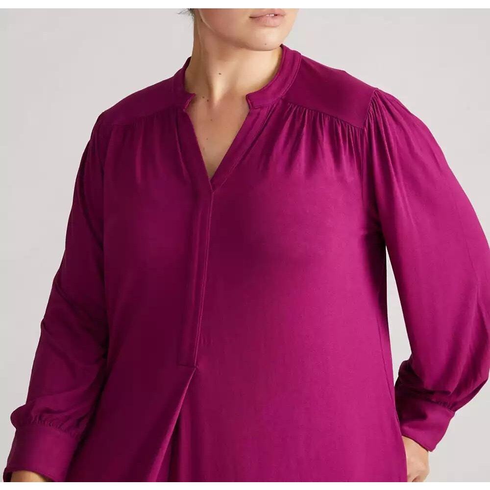 Universal Standard Gramercy Liquid Jersey Midi Dress Large Purple Casual - Picture 2 of 10